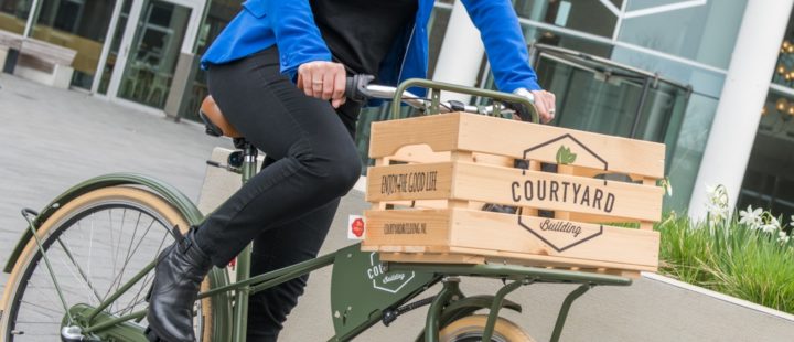 Diana op de fiets