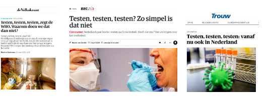 testen, testen, testen in de Zorg